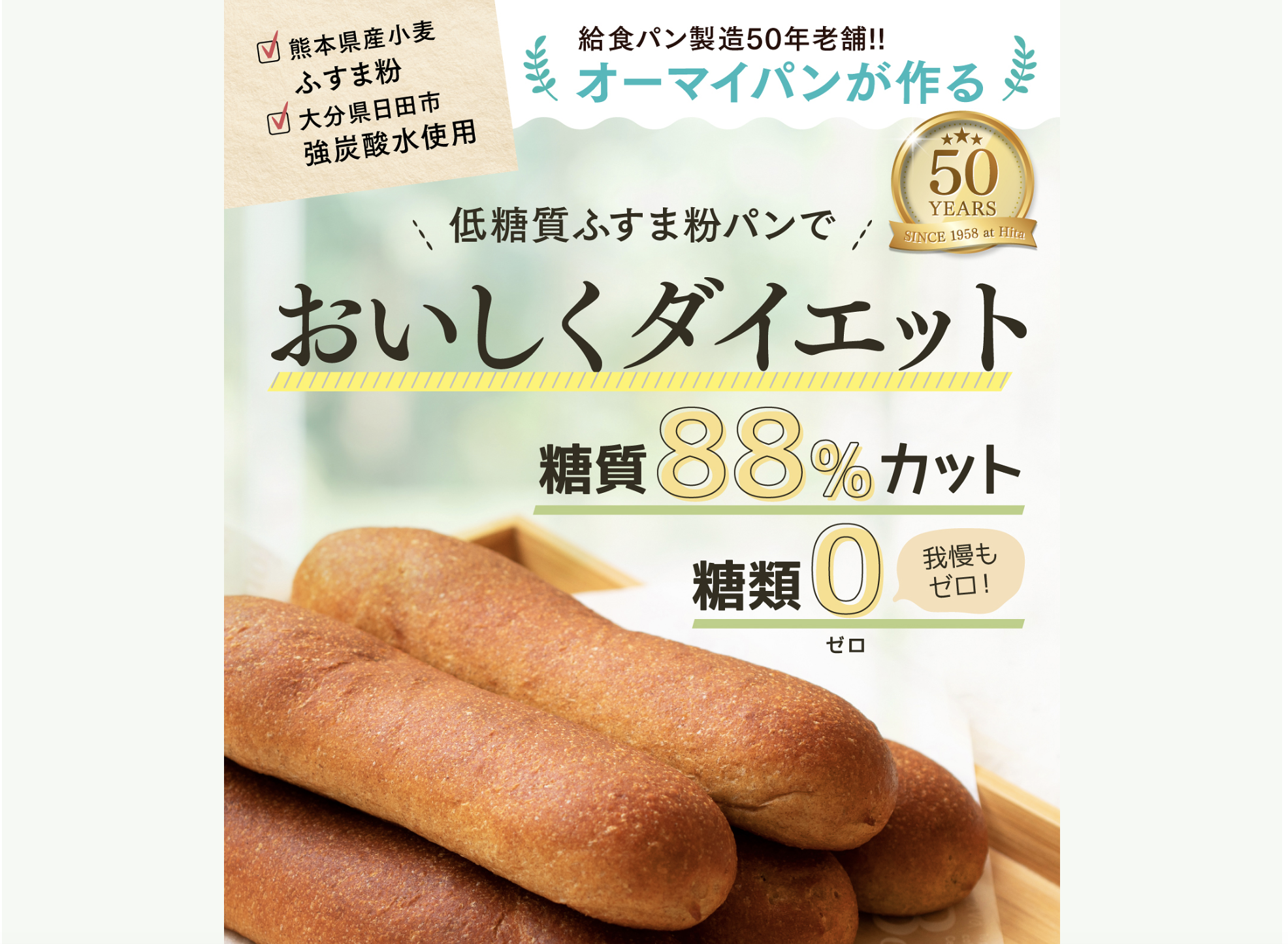 TRICE　低糖質ふすま粉パン