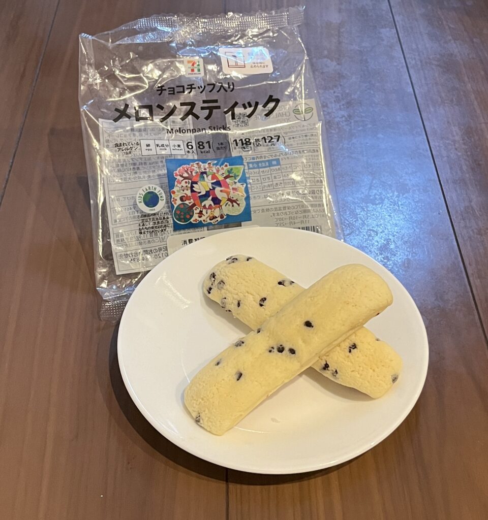 セブンイレブン チョコチップ入りメロンスティック