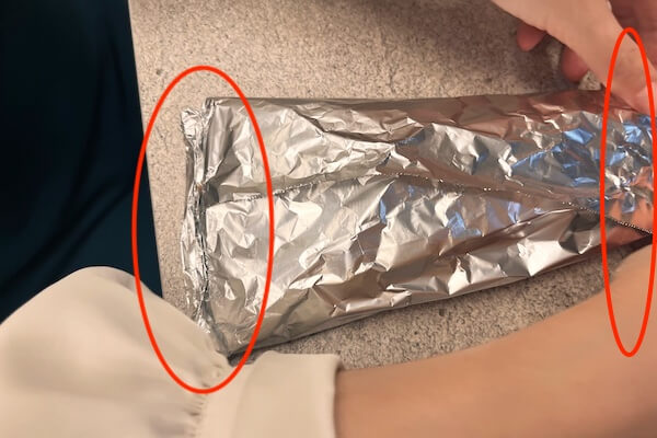 コストコ クワトロチーズピザ アルミホイル