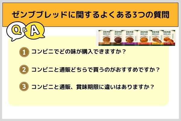 【Q&A】3 frequently asked questions about Zenbred
