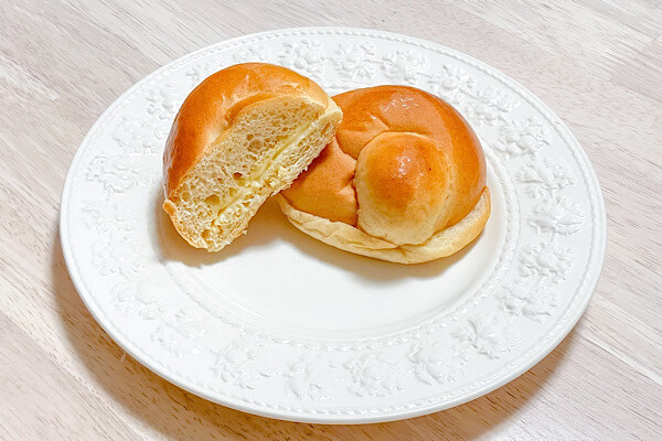 ローソン 低糖質パン NL もっちりとしたマーガリンサンド(2個入) 断面