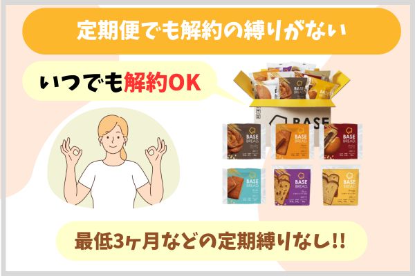 定期便でも解約の縛りがない