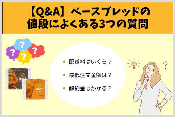 【Q&A】ベースブレッドの値段によくある3つの質問
