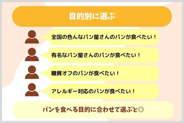 目的別に選ぶ