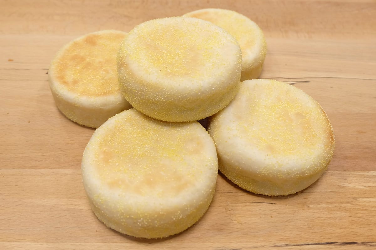 Bread made in the main course Advance (1) English muffins (using butter)