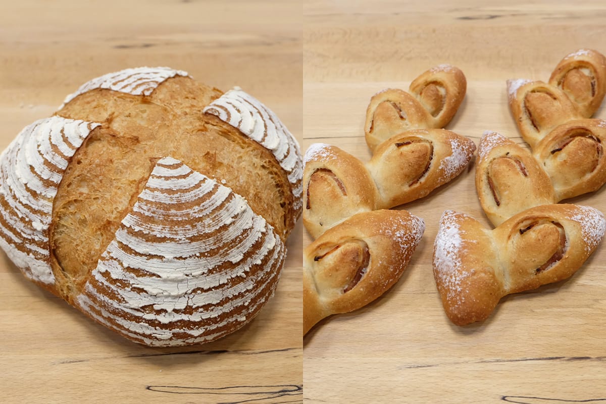 Bread Master made in the main course (4) Campagne, bacon epi